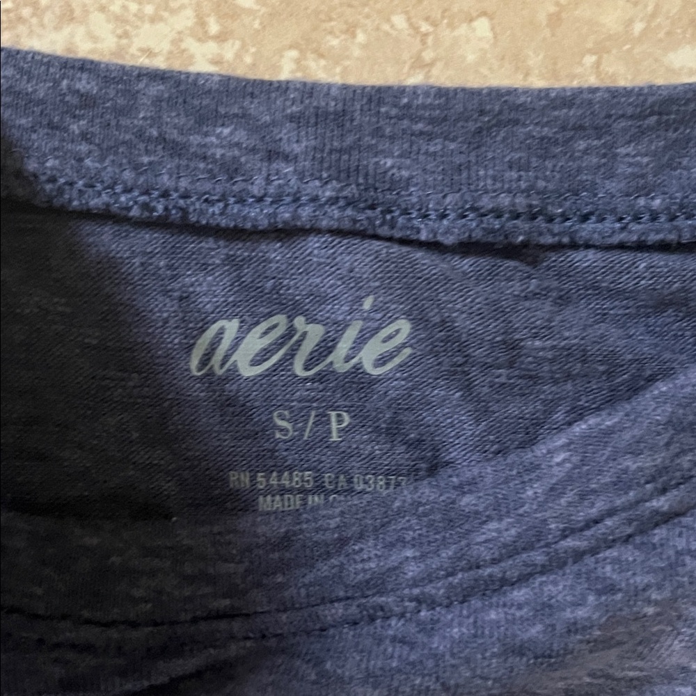 Aerie Blue Mini dress with Side Tie - Picture 2 of 3